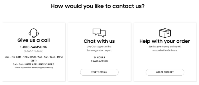 Il supporto multicanale offerto da Samsung ai propri clienti