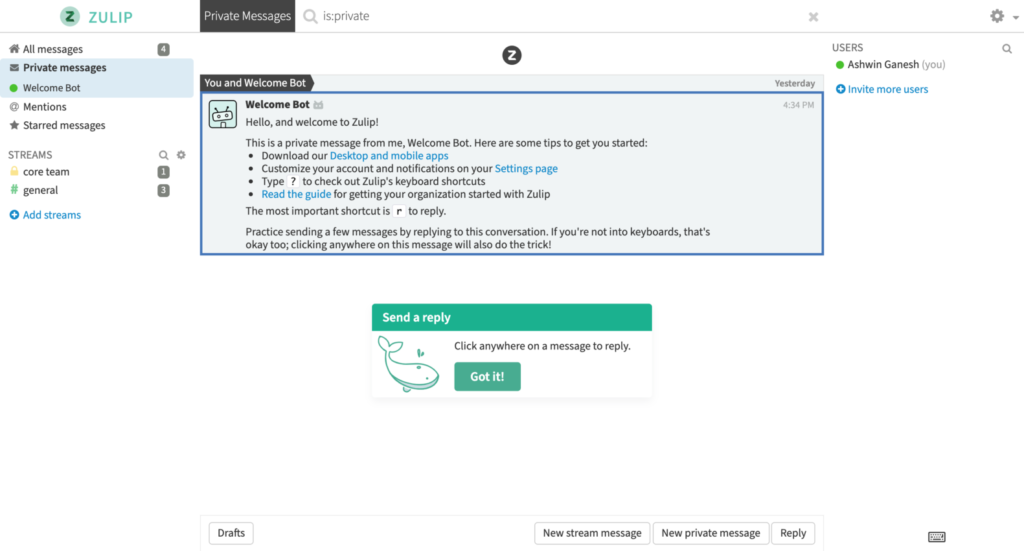 Zulip combina live chat con un threading e-mail per massimizzare la tua produttività