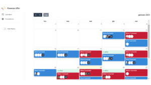 Rilevatore presenze CRMpartners APP UFFICI calendario