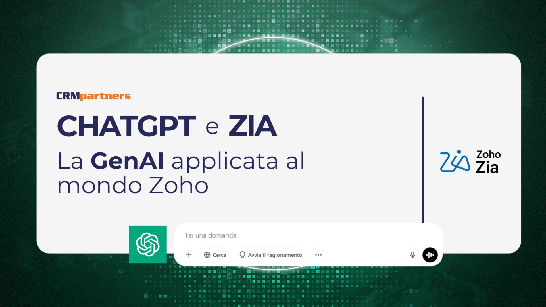 ChatGPT e Zoho AI (Zia)